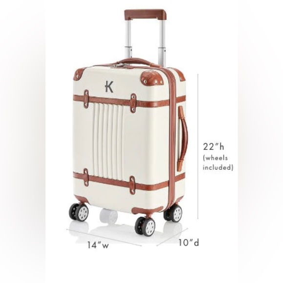 NWT Mark & Graham Terminal 1 Carryon in Navy Twill - Picture 2 of 5